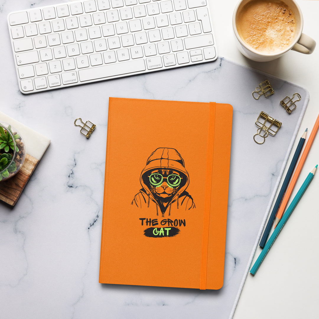 Th Grow Cat - Hardcover bound notebook