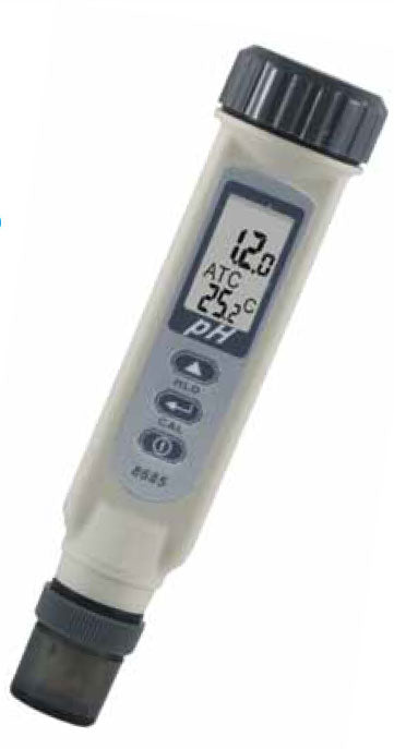 Waterproof pH meter with ATC