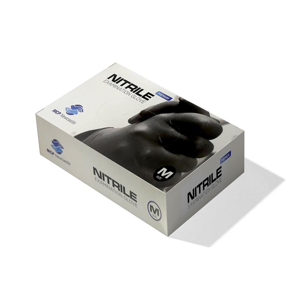 Black Nitrile - Premium Examination Gloves - 100pcs - HydroHQ