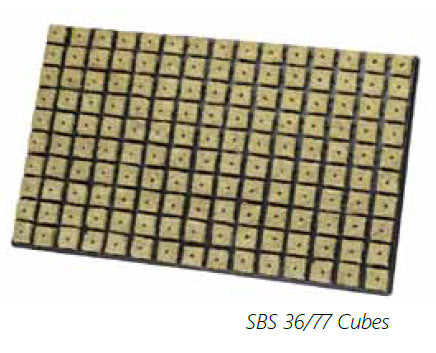 Grodan SBS 36/77 Cubes - 77 Per Tray - HydroHQ