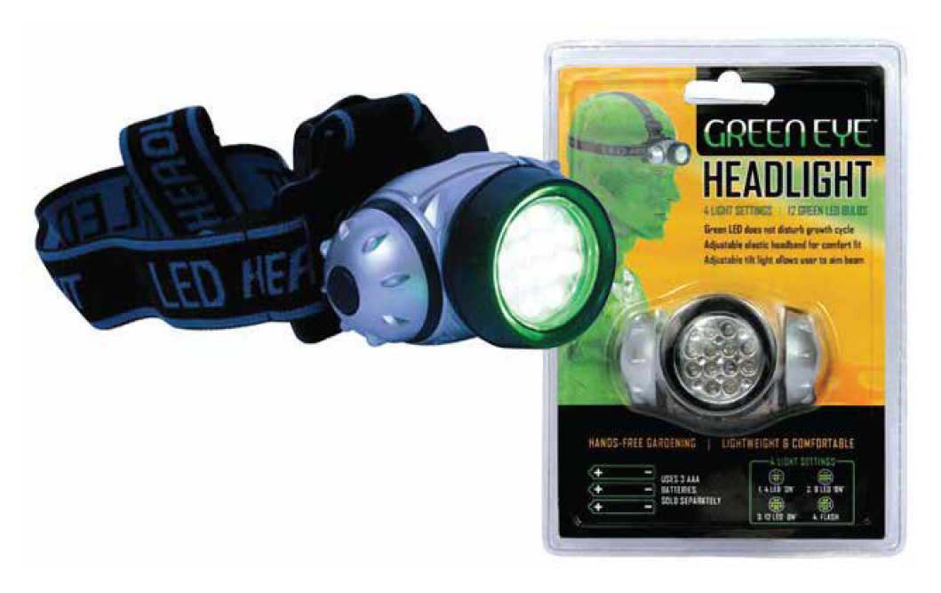 Green LED Head Lamp