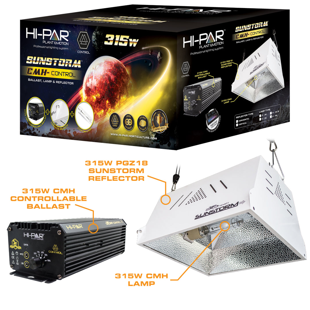 HI-PAR 315W Sunstorm CMH Controllable Kit - HydroHQ