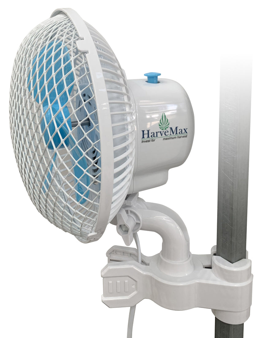 HarveMax - 6" Oscillating Grip Clip Fan 20 W - HydroHQ